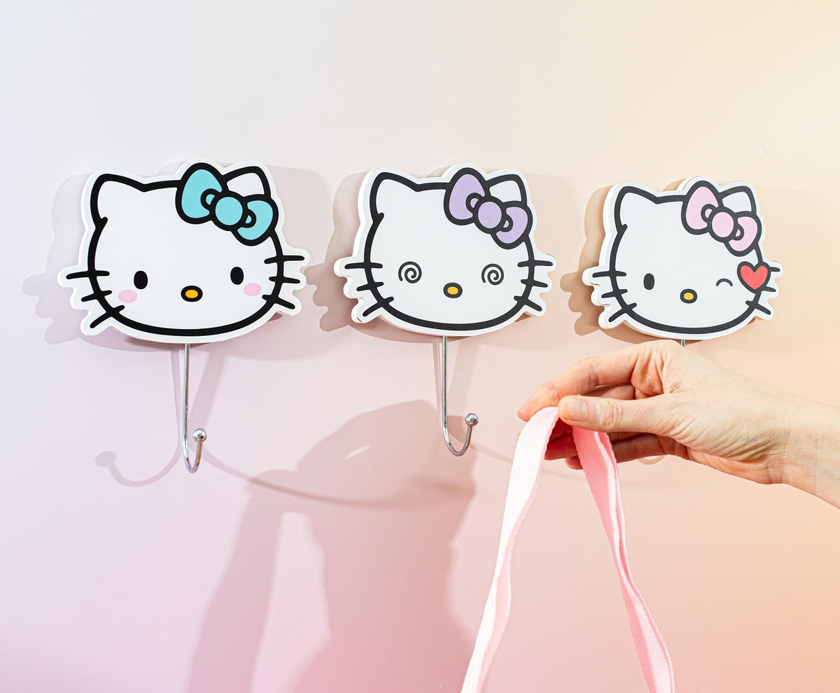 Sanrio Hello Kitty "Pretty Bows" Die-Cut Wall Hooks Coat Hanger