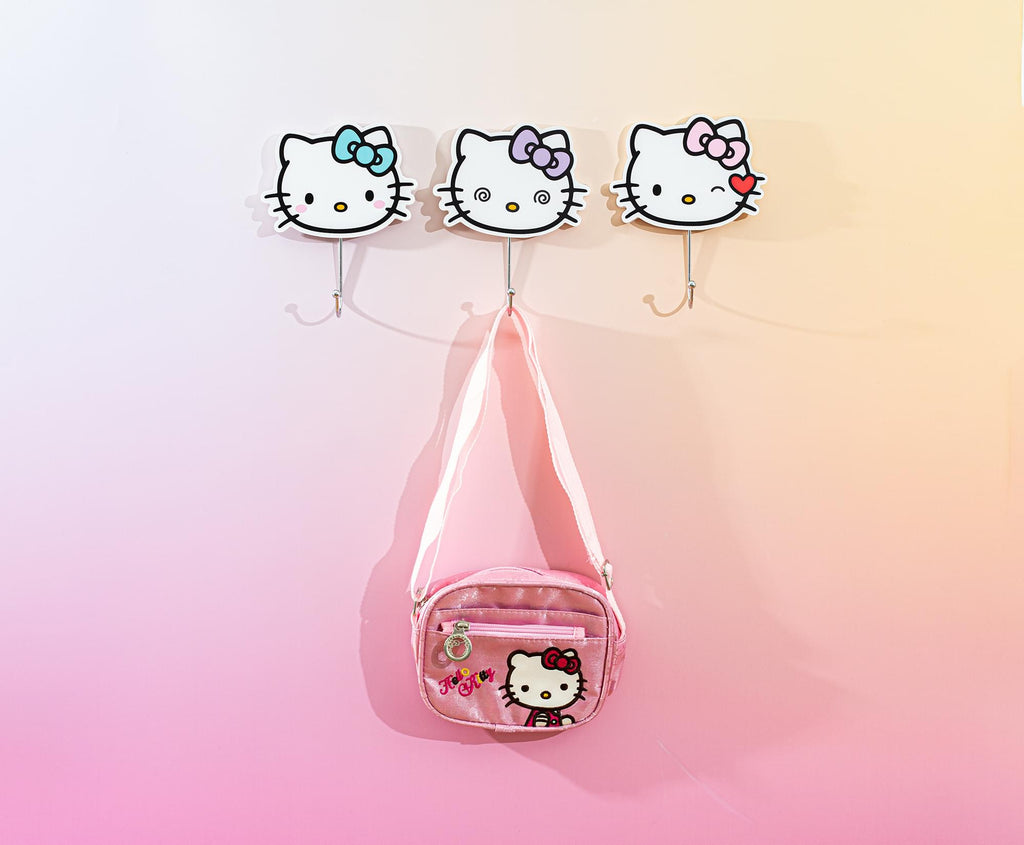Sanrio Hello Kitty "Pretty Bows" Die-Cut Wall Hooks Coat Hanger