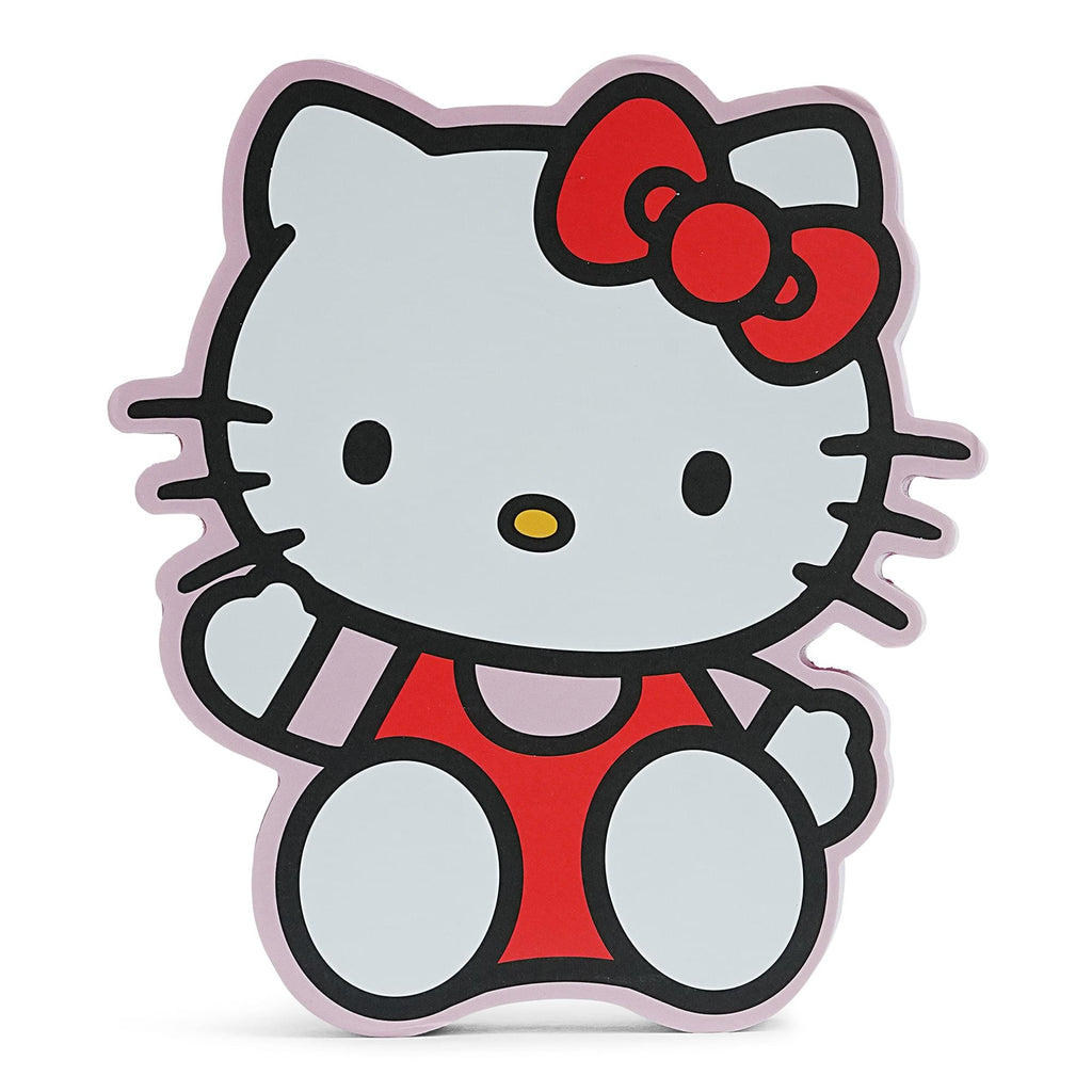 Sanrio Hello Kitty Waving Die-Cut Wooden Wall Art Sign | 8 x 7 Inches