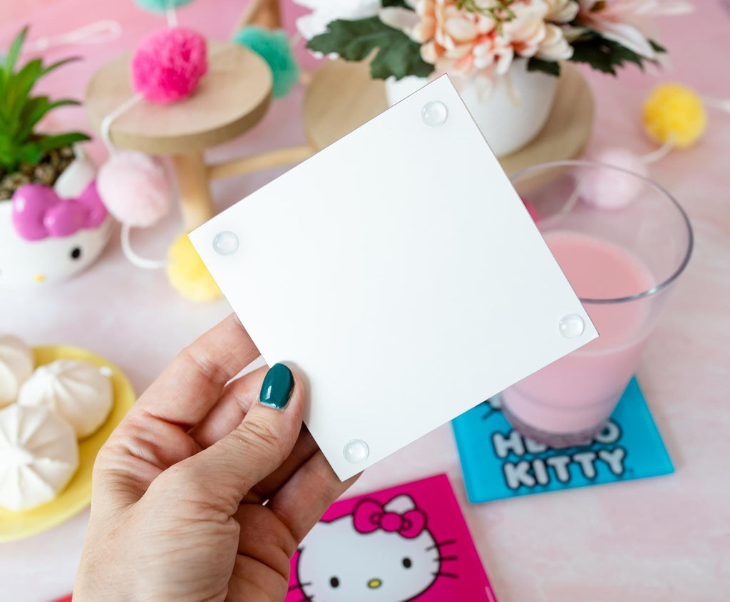 Sanrio Hello Kitty Colors Glass Coasters | Set of 4