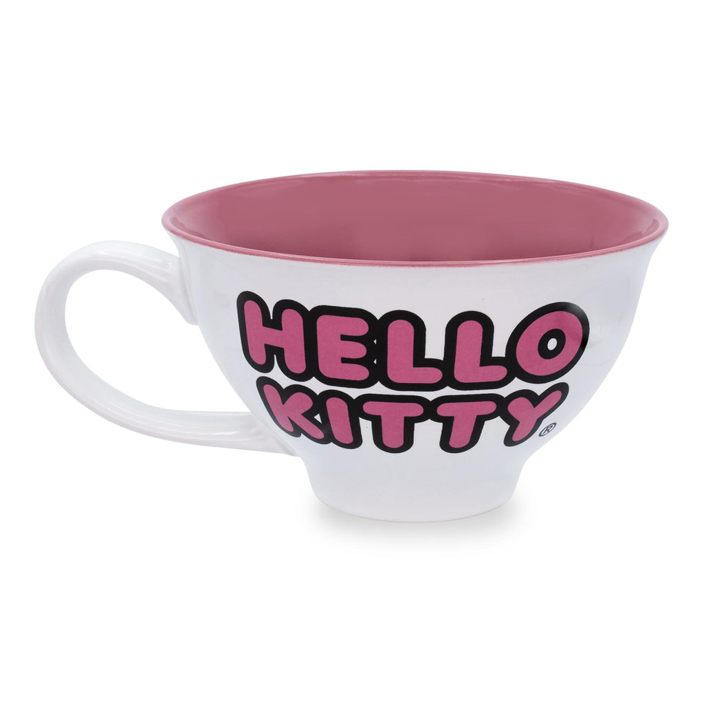 Sanrio Hello Kitty Ceramic Teacup and Saucer Set