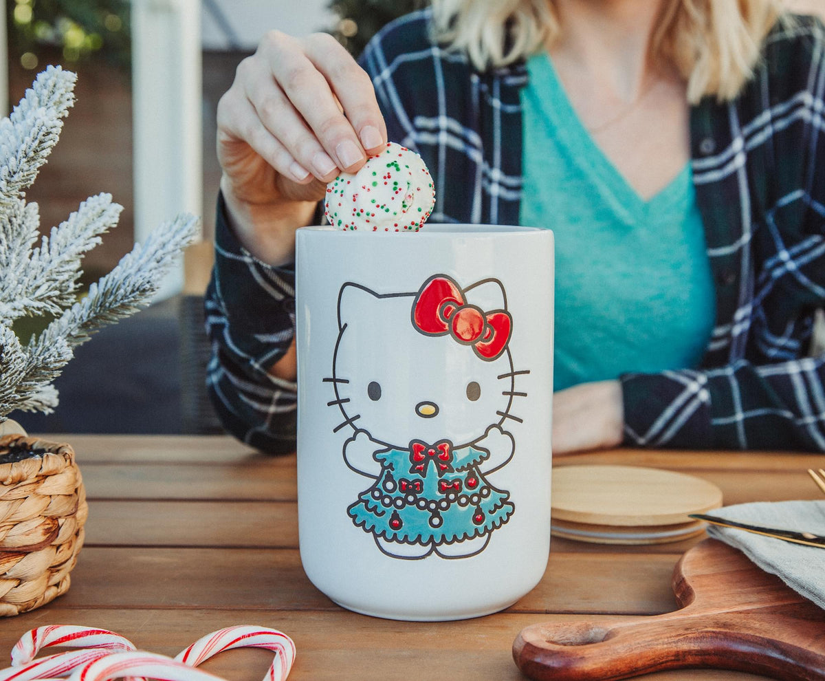 Sanrio Hello Kitty Holiday 7-Inch Ceramic Snack Jar
