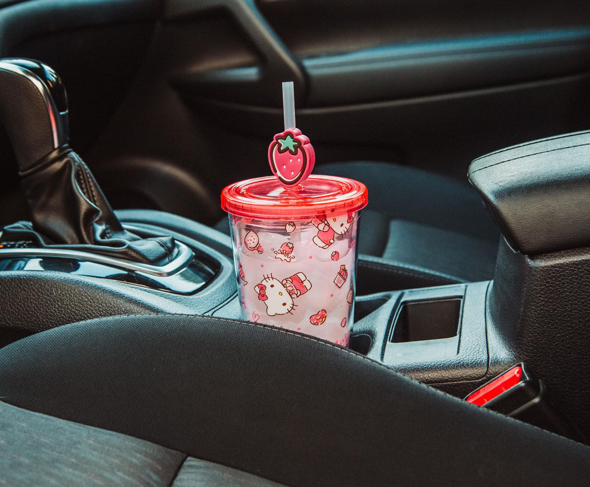 Sanrio Hello Kitty Strawberry Sweets Carnival Cup With Lid | Holds 24 Ounces