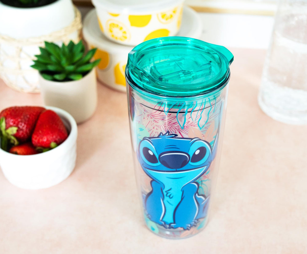Disney Lilo & Stitch Travel Tumbler with Slide Close Lid | Holds 20 Ounces