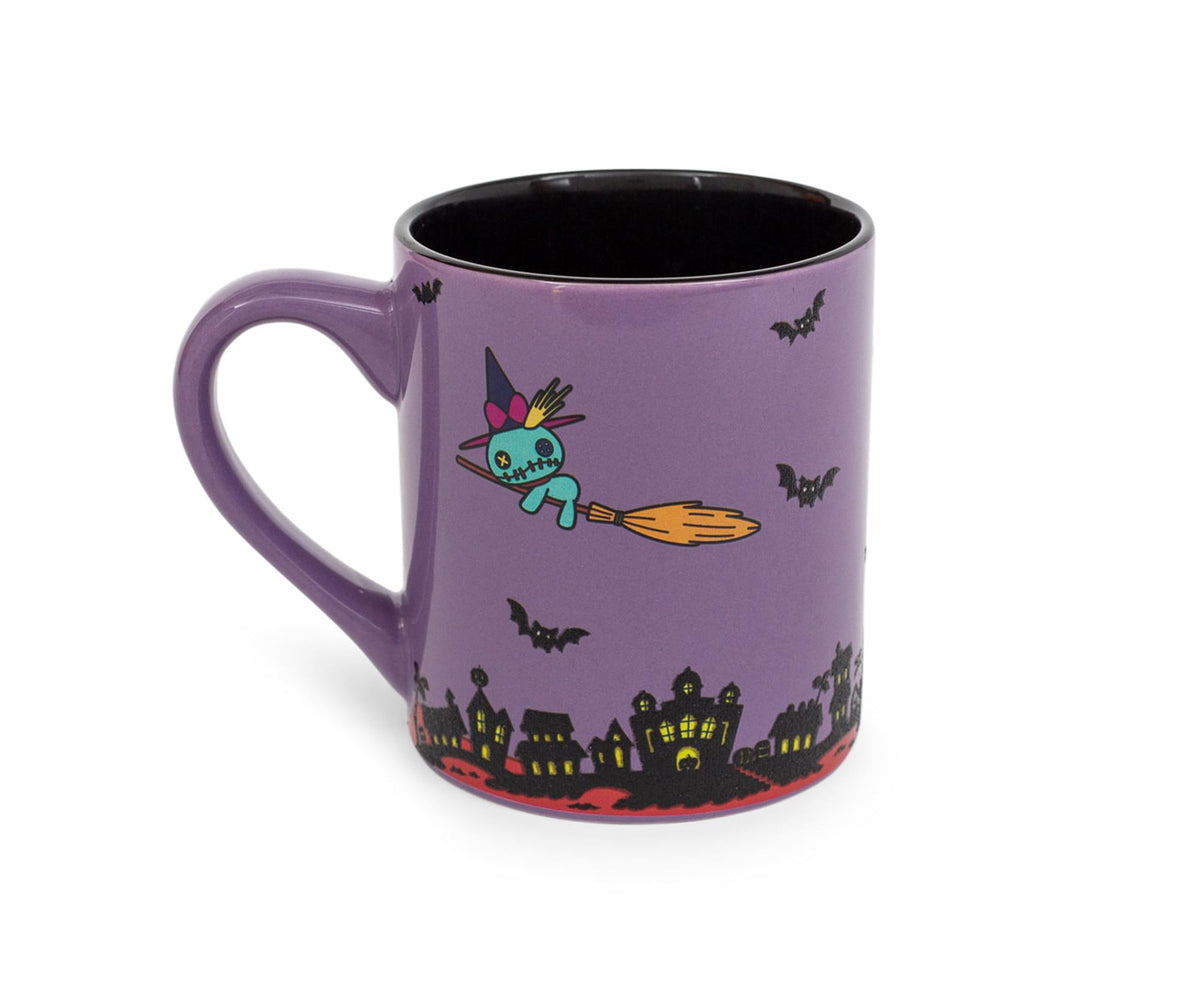 Disney Lilo & Stitch Vampire Ceramic Glitter Mug | Holds 14 Ounces