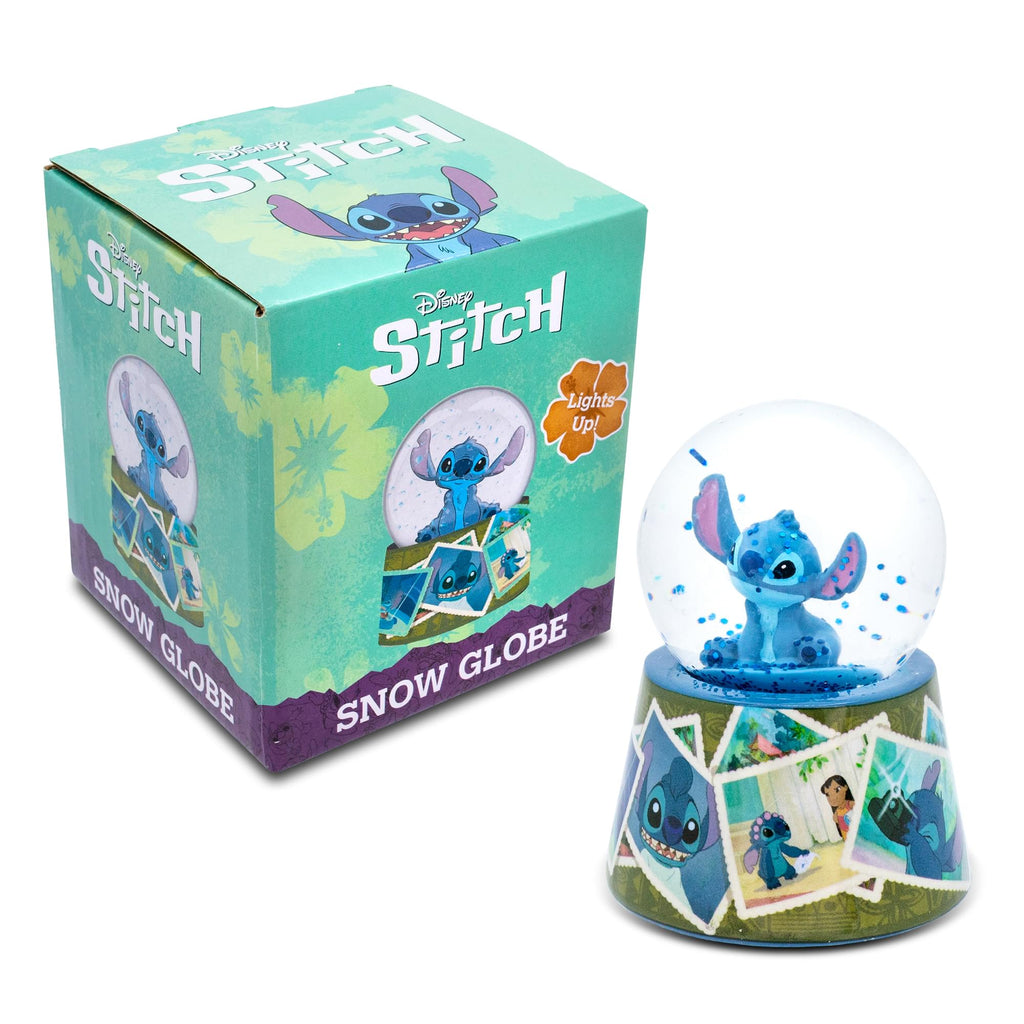 Disney Lilo & Stitch Vintage Photos Mini Light-Up Snow Globe | 3 Inches Tall