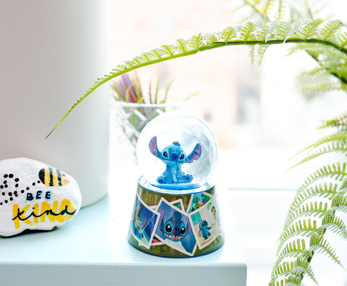 Disney Lilo & Stitch Vintage Photos Mini Light-Up Snow Globe | 3 Inches Tall
