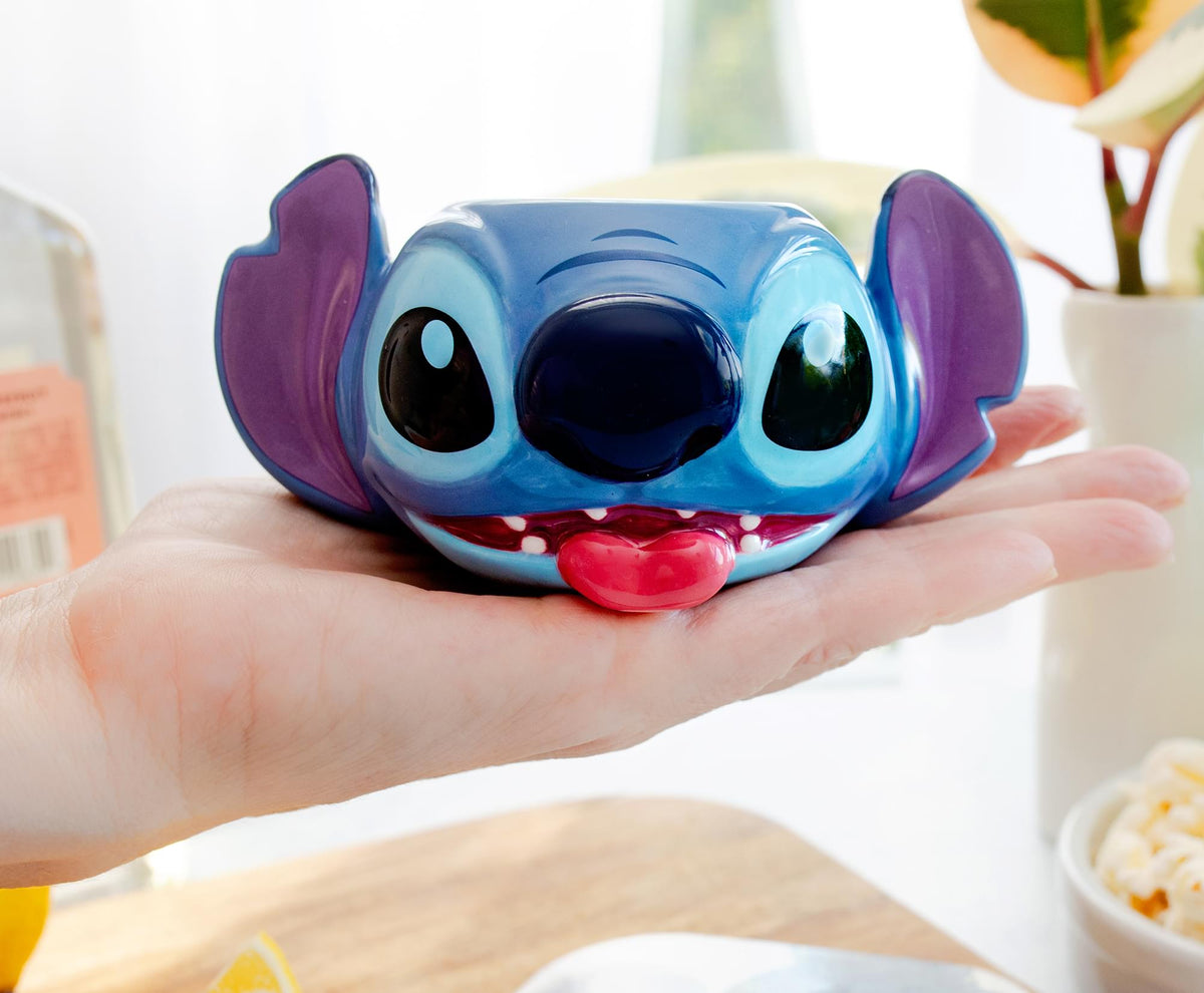 Disney Stitch 2oz Sculpted Ceramic Mini Cup / Shot Glass