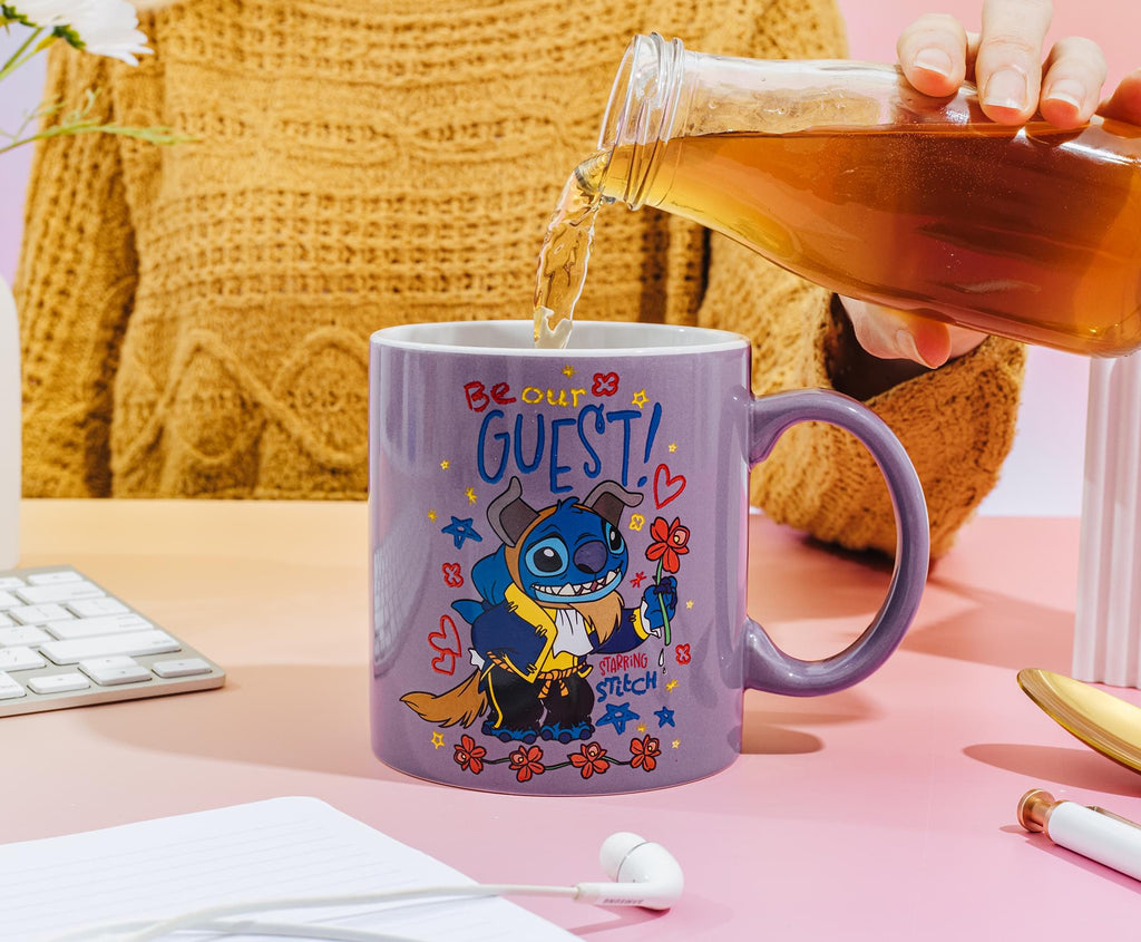 Disney Lilo & Stitch "Be Our Guest" Ceramic Mug | Holds 20 Ounces