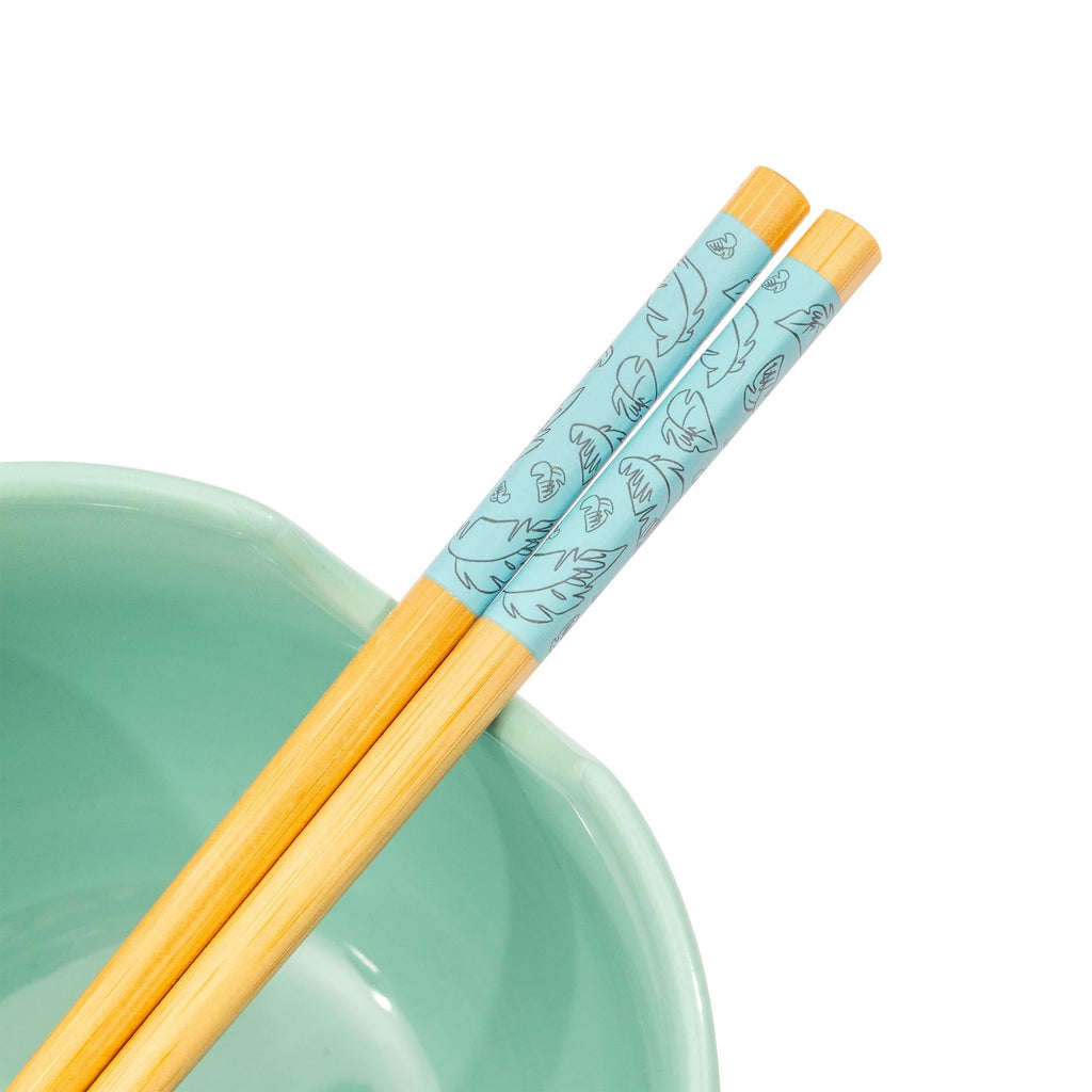 Disney Lilo & Stitch Hawaiian Icons 20-Ounce Ramen Bowl and Chopstick Set