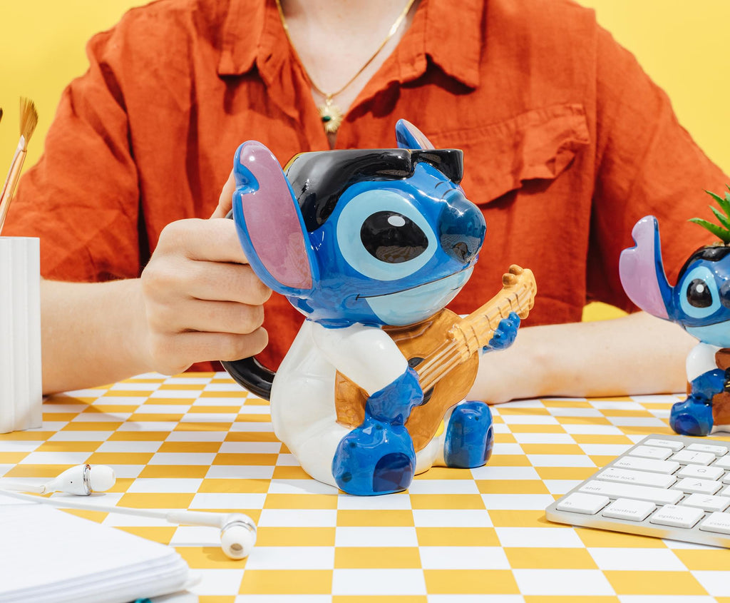 Disney Lilo & Stitch Elvis 20-Ounce Sculpted Ceramic Mug