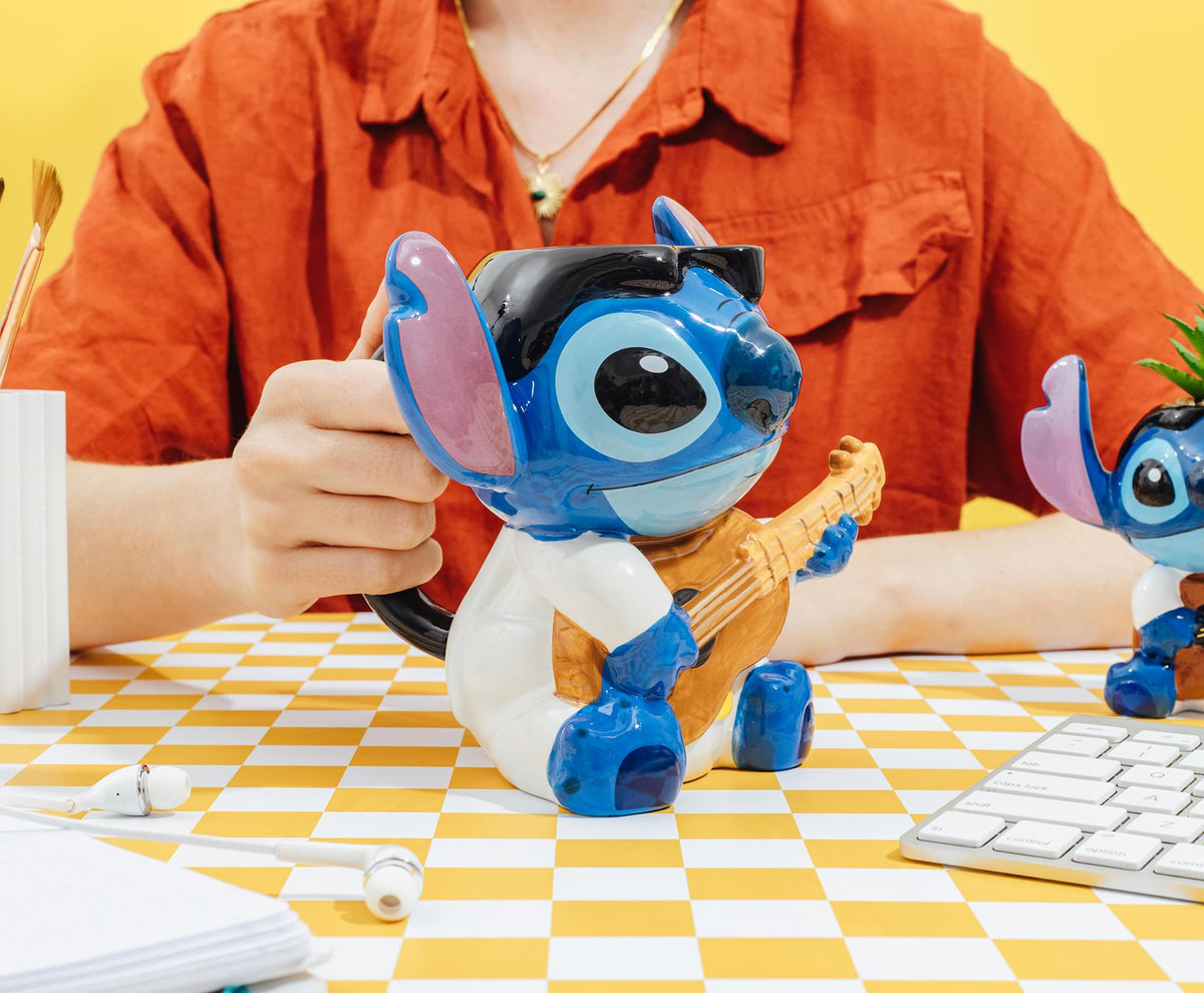 Disney Lilo & Stitch Elvis 20-Ounce Sculpted Ceramic Mug