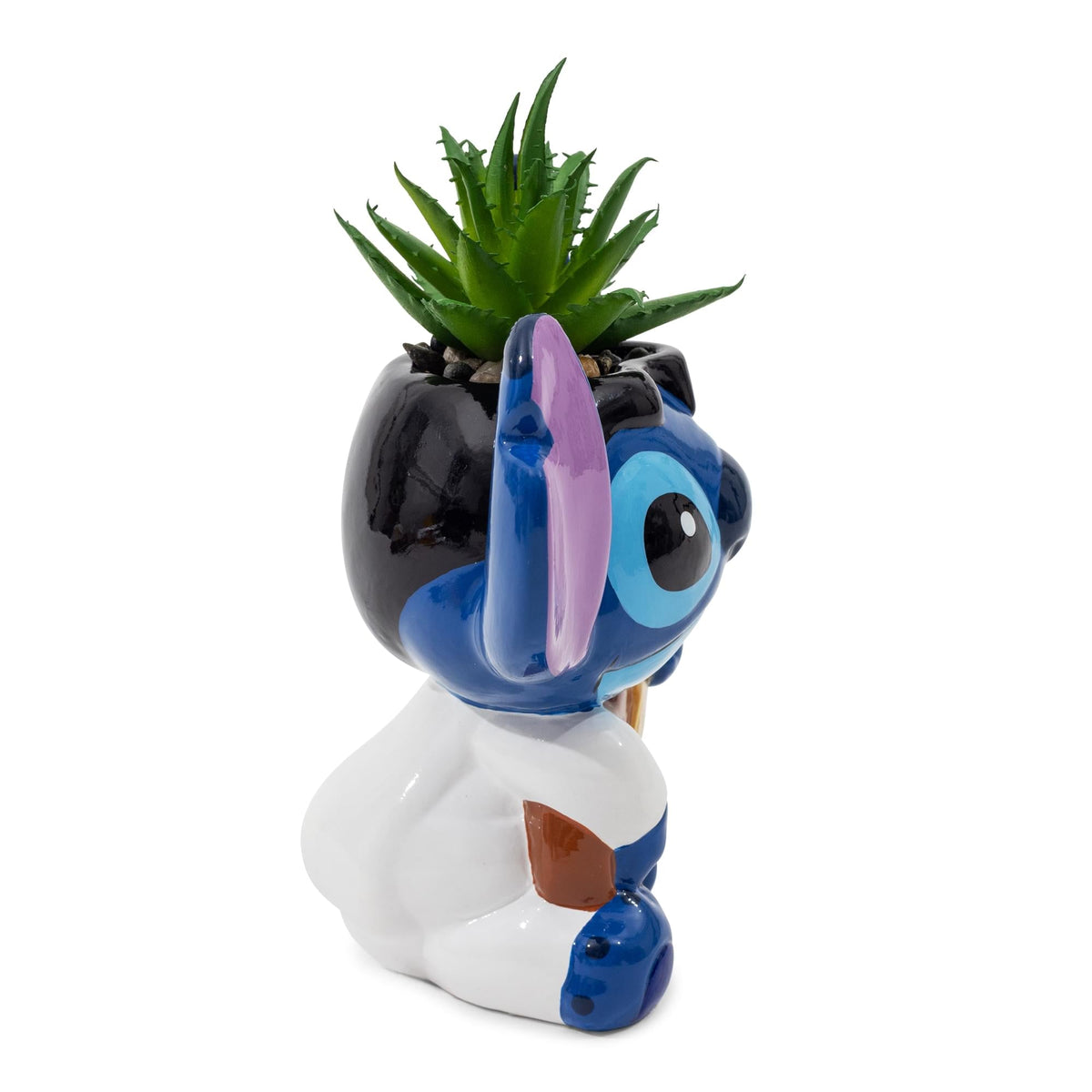 Disney Lilo & Stitch Elvis 6-Inch Ceramic Mini Planter With Artificial Succulent