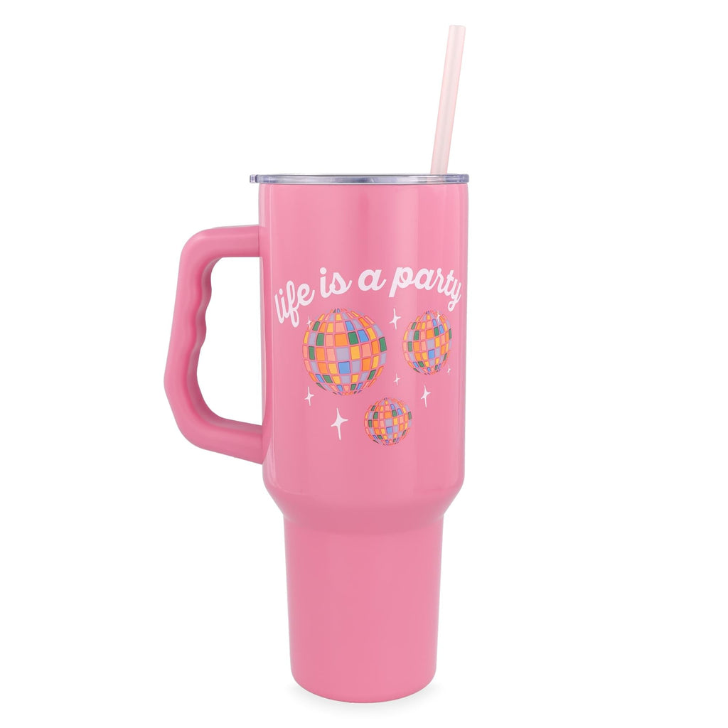 Disney Lilo & Stitch "Life Is A Party" 40-Ounce Stainless Steel Tumbler