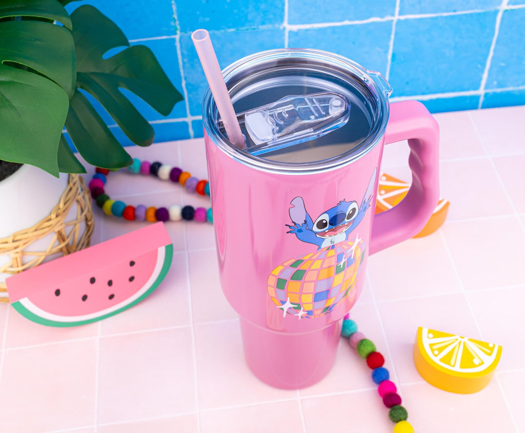 Disney Lilo & Stitch "Life Is A Party" 40-Ounce Stainless Steel Tumbler