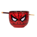 Marvel Spider-Man Face 20-Ounce Ramen Bowl and Chopstick Set