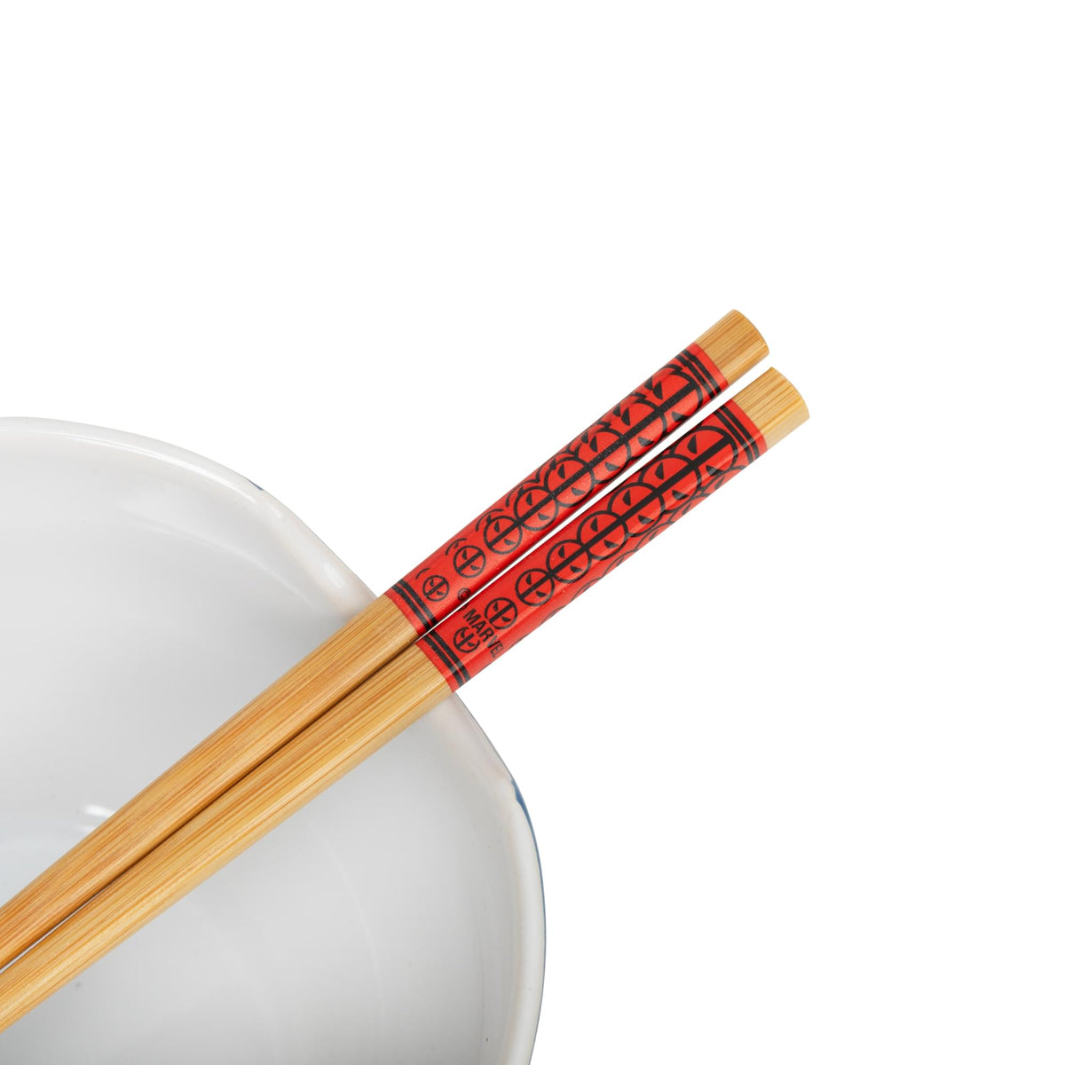 Marvel Deadpool Iconography 20-Ounce Ramen Bowl and Chopstick Set