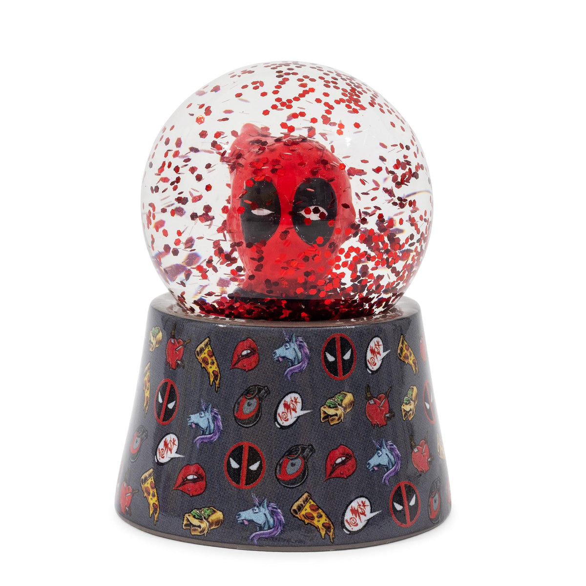 Marvel Deadpool 3-Inch Mini Light-Up Snow Globe