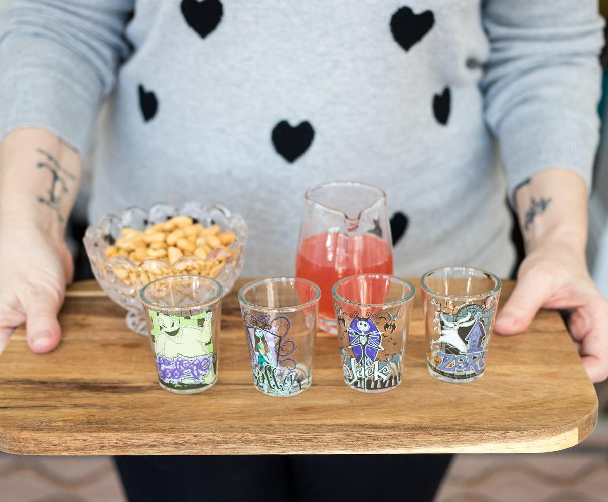 The Nightmare Before Christmas Characters 1.5-Ounce Mini Glasses | Set Of 4