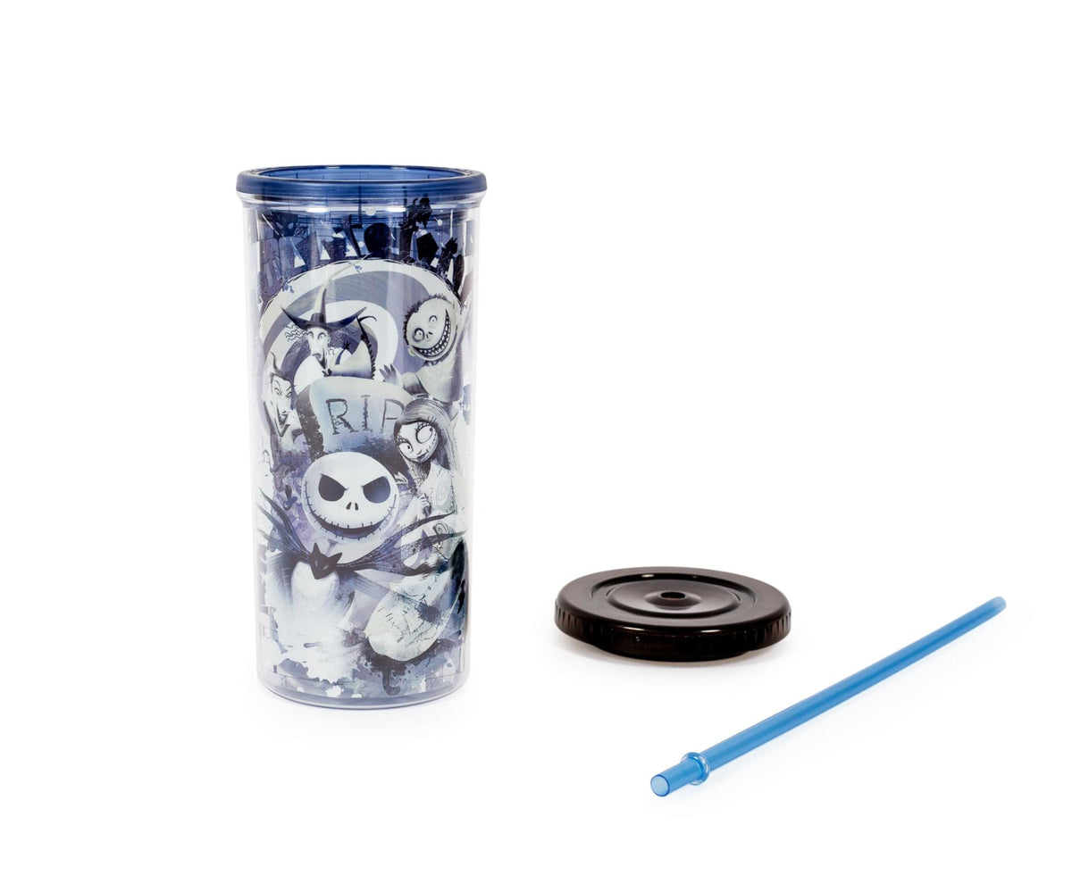 Disney The Nightmare Before Christmas Carnival Cup w/ Lid and Straw | 20 Ounces
