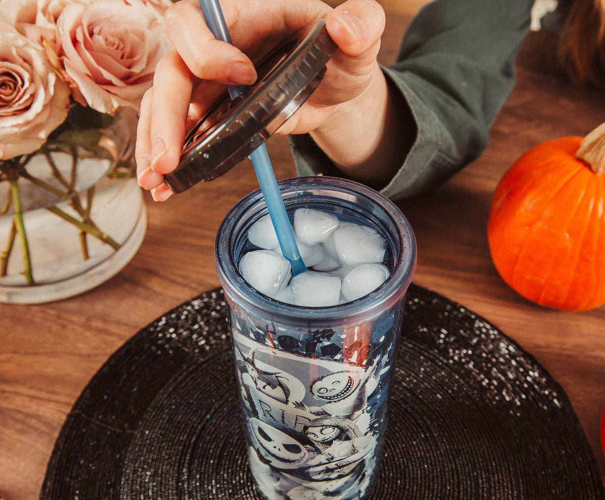 Disney The Nightmare Before Christmas Carnival Cup w/ Lid and Straw | 20 Ounces