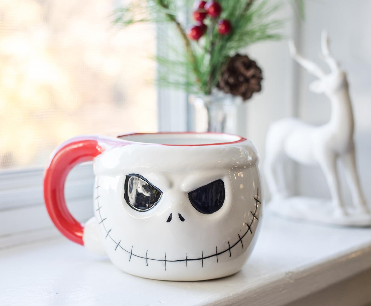 The Nightmare Before Christmas Santa Jack Skellington 3D Coffee Mug | 20 Ounces