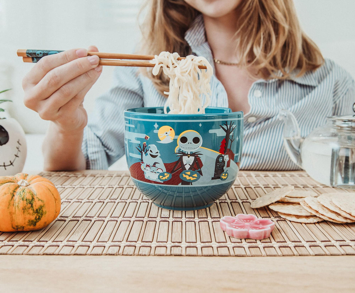 Disney The Nightmare Before Christmas 20-Ounce Ramen Bowl with Chopsticks
