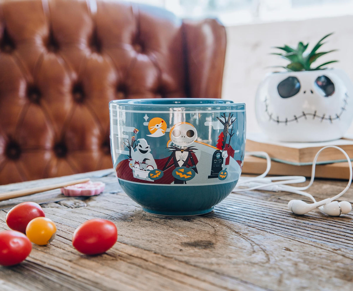 Disney The Nightmare Before Christmas 20-Ounce Ramen Bowl with Chopsticks