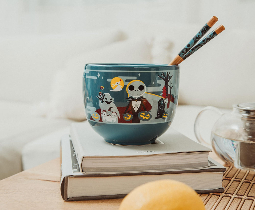 Disney The Nightmare Before Christmas 20-Ounce Ramen Bowl with Chopsticks