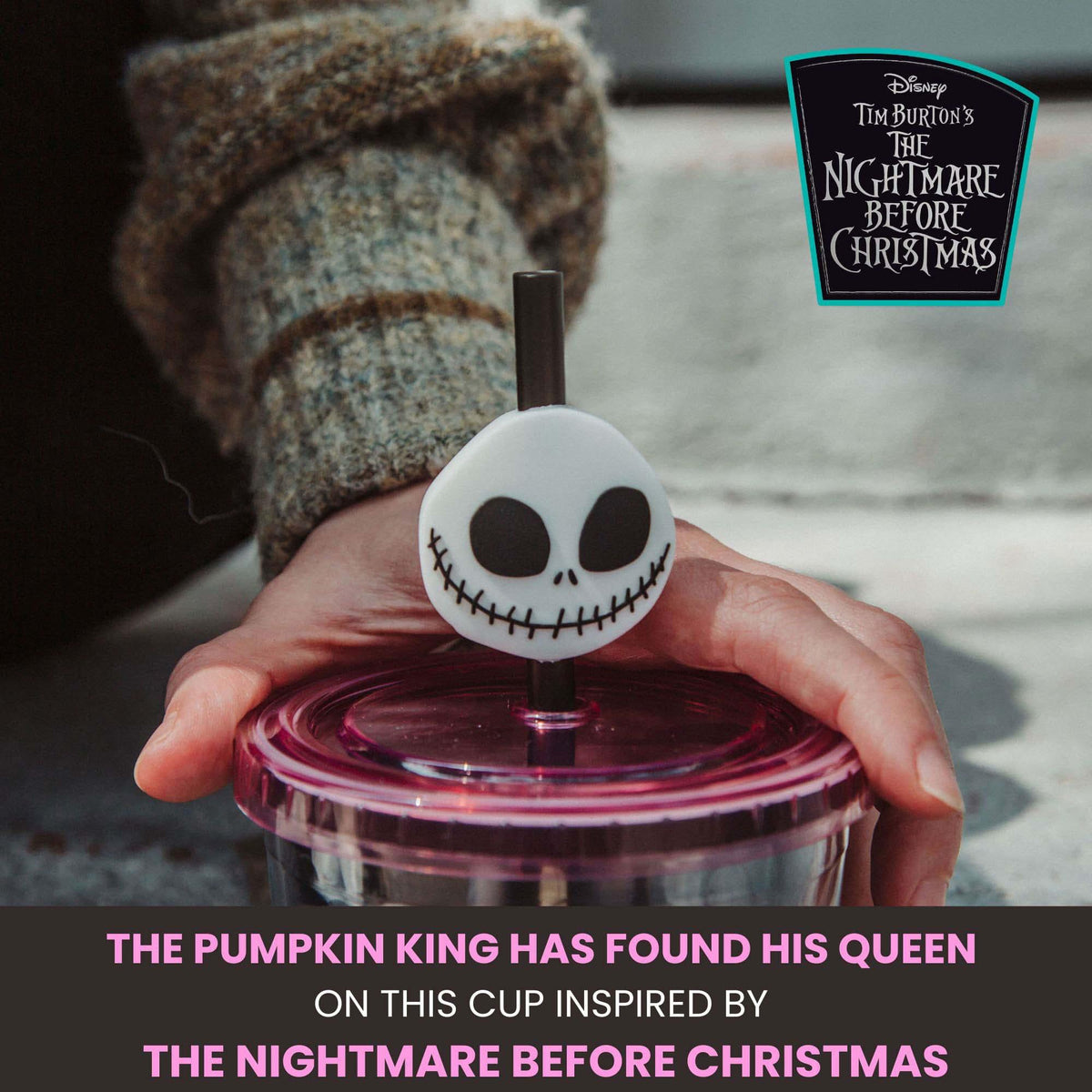Disney The Nightmare Before Christmas "Misfit" Carnival Cup with Lid and Straw