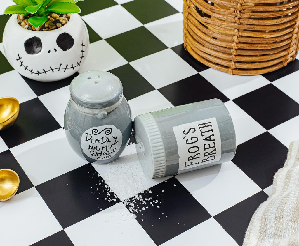 Disney The Nightmare Before Christmas Sally Jars Salt and Pepper Shaker Set | 3H x 2.25W x 2.25L Inches