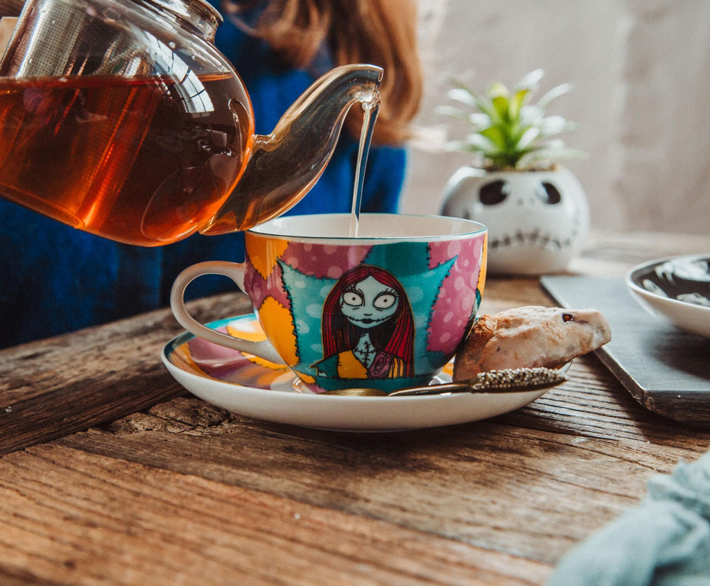 Disney The Nightmare Before Christmas Jack & Sally Teacup and Saucer | Set of 2