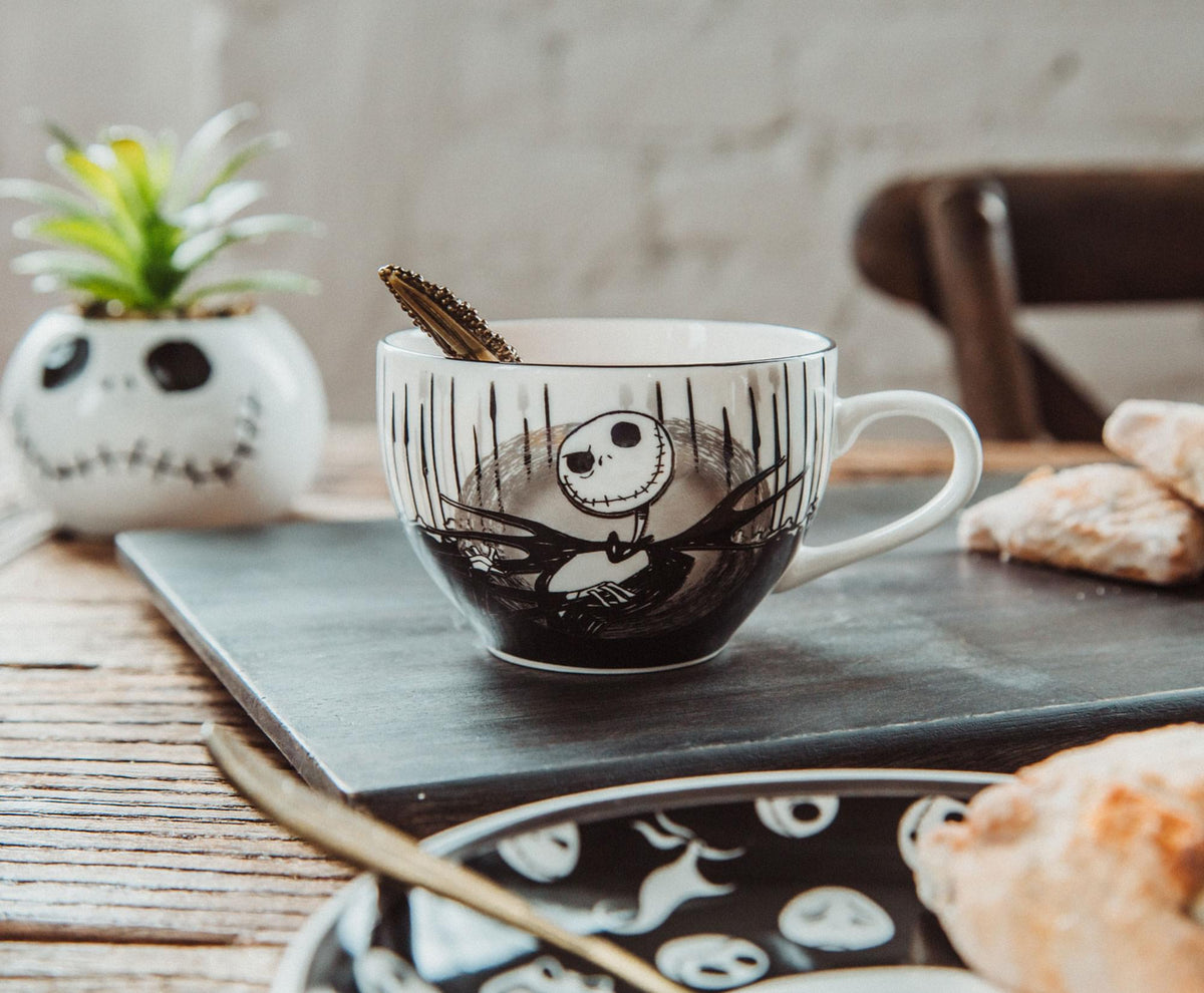 Disney The Nightmare Before Christmas Jack & Sally Teacup and Saucer | Set of 2