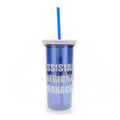 The Office Dunder Mifflin Plastic Carnival Cup With Straw | Hold 20 Ounces
