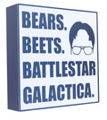 The Office Dwight 6 x 6 Inch Wood Box Sign