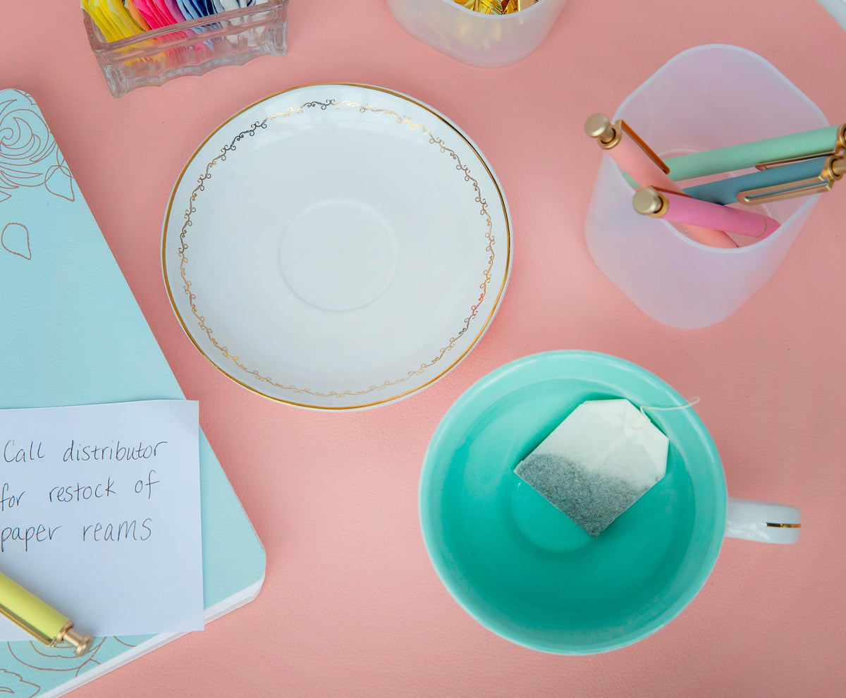 The Office Finer Things Club Ceramic Teacup and Saucer Set
