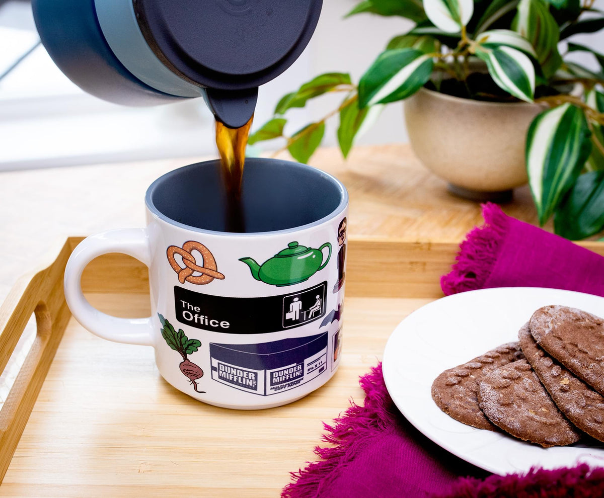 The Office Icons Ceramic Mug | Holds 13 Ounces