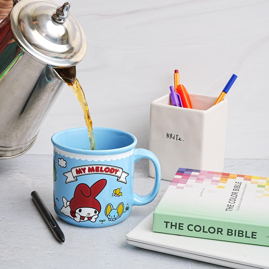 Sanrio My Melody Meadow Ceramic Camper Mug | Holds 20 Ounces