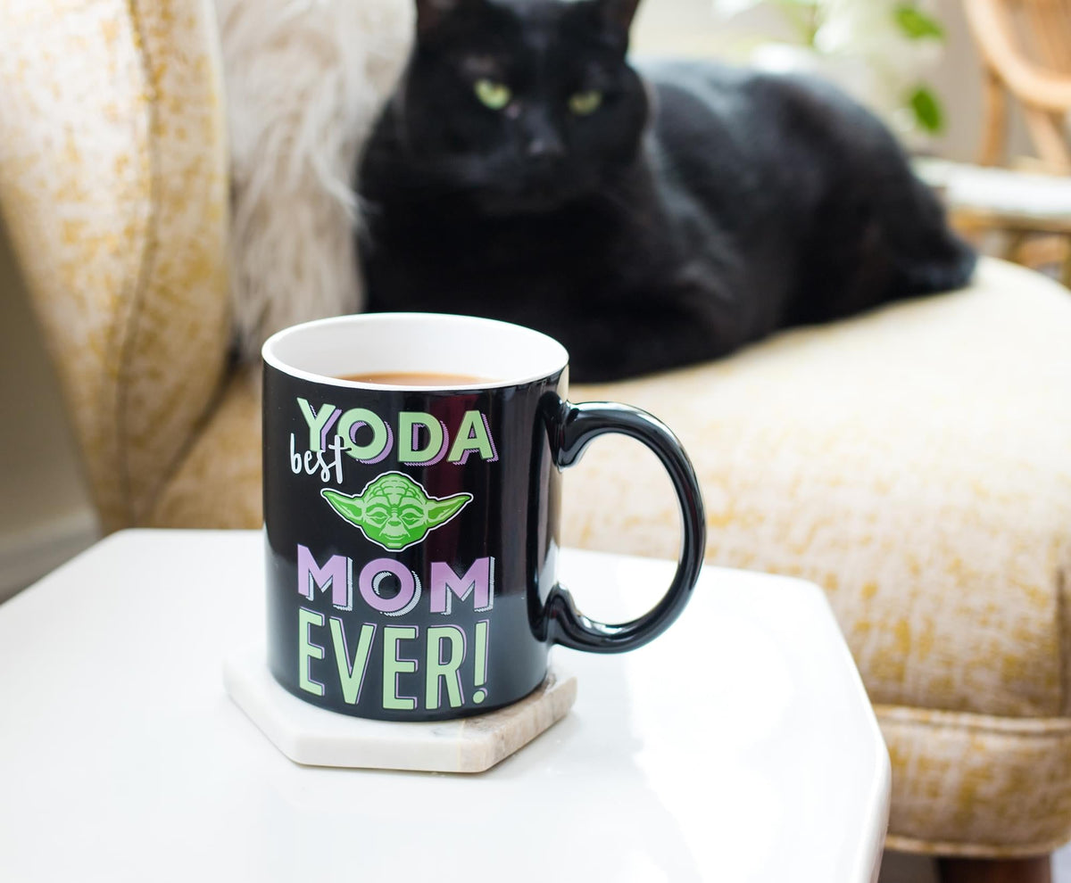 Star Wars "Yoda Best Mom Ever" Ceramic Mug | Holds 20 Ounces | Toynk Exclusive