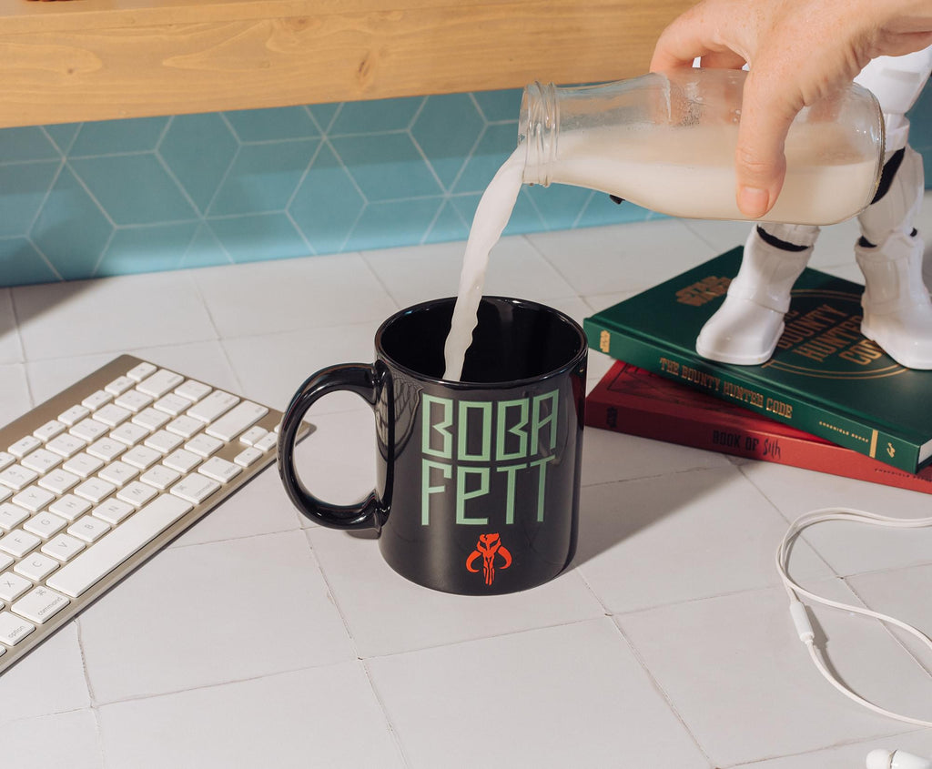 Star Wars: The Mandalorian Boba Fett Ceramic Mug | Holds 20 Ounces