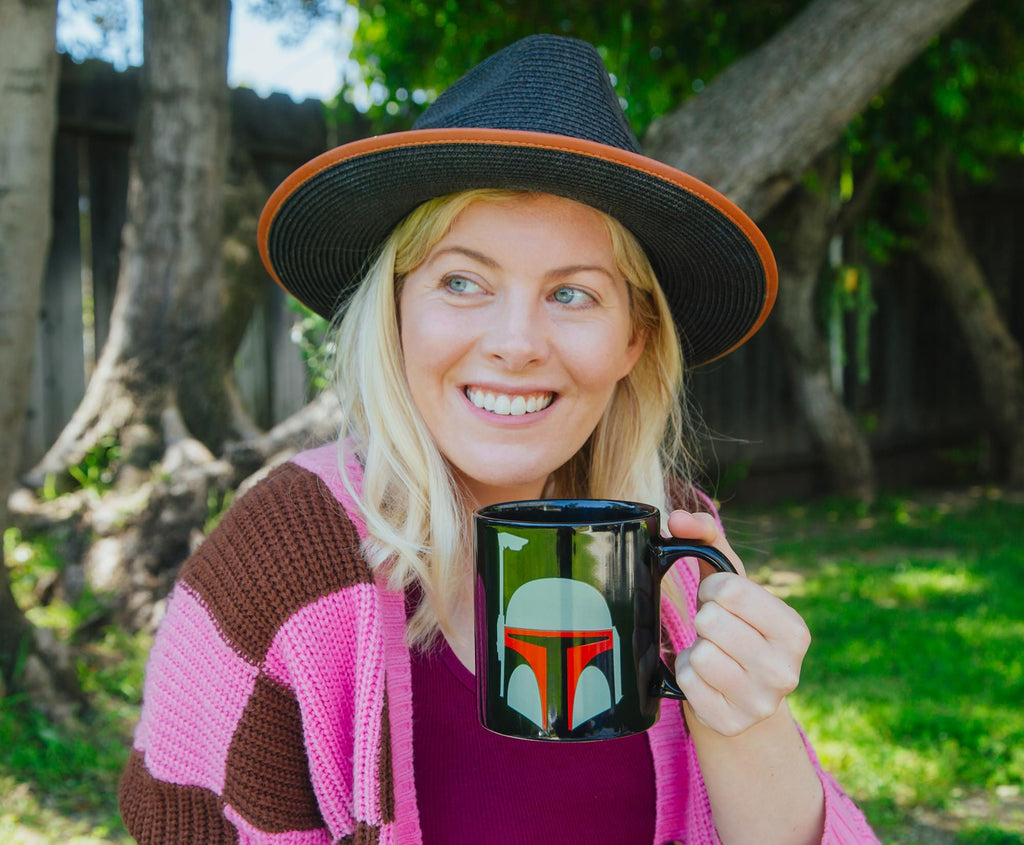 Star Wars: The Mandalorian Boba Fett Ceramic Mug | Holds 20 Ounces