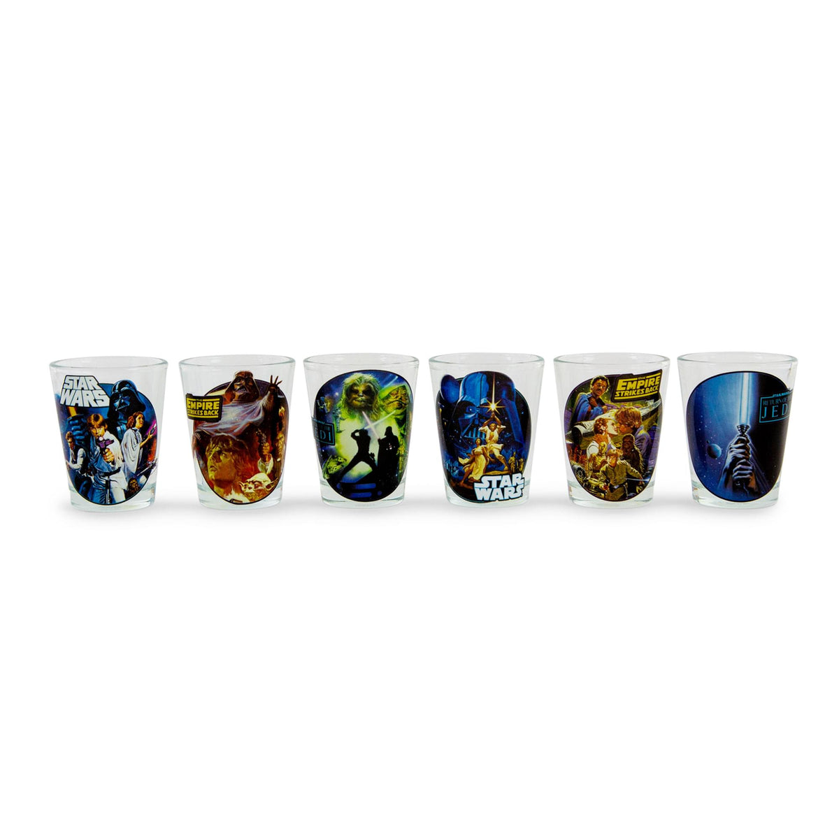 Star Wars Original Trilogy 2-Ounce Mini Shot Glasses | Set of 6