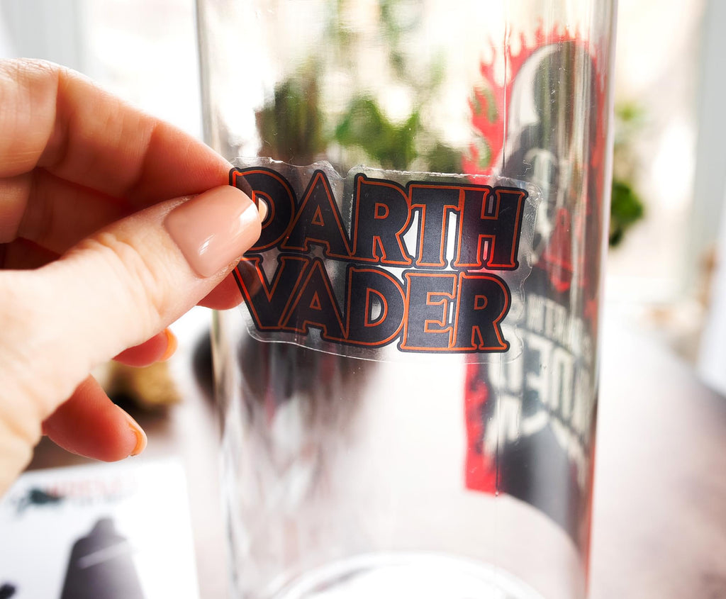 Star Wars Darth Vader Twist Spout Water Bottle and Sticker Set | Holds 32 Ounces