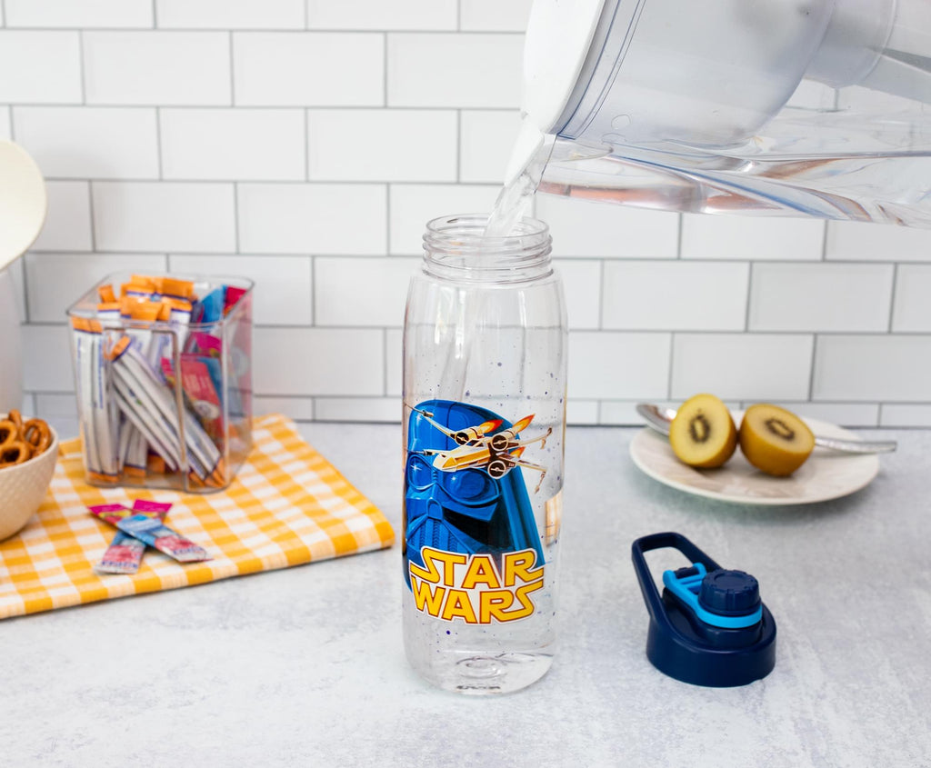 Star Wars Darth Vader Water Bottle With Screw-Top Lid | Holds 28 Ounces
