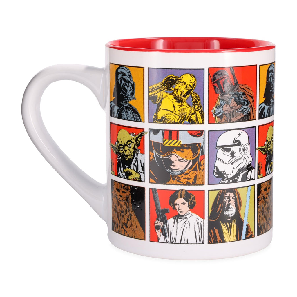 Star Wars: A New Hope Episode 4 Character Grid Ceramic Mug | Holds 14 Ounces