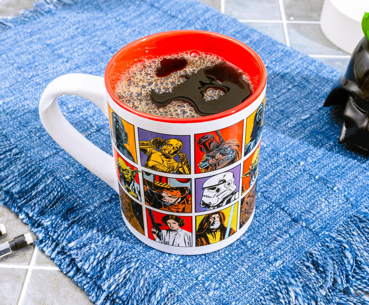 Star Wars: A New Hope Episode 4 Character Grid Ceramic Mug | Holds 14 Ounces