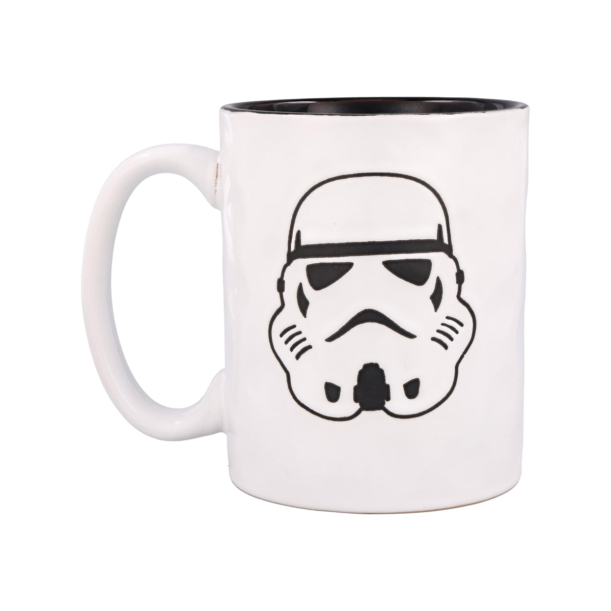Star Wars Stormtrooper Wax-Resist Ceramic Pottery Mug | Holds 17 Ounces