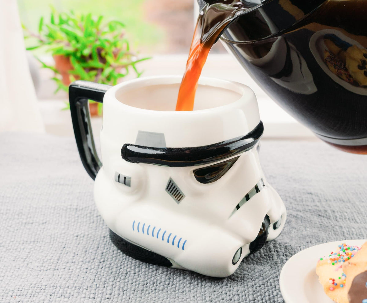 Star Wars Stormtrooper 3D Sculpted Ceramic Mug | Holds 20 Ounces
