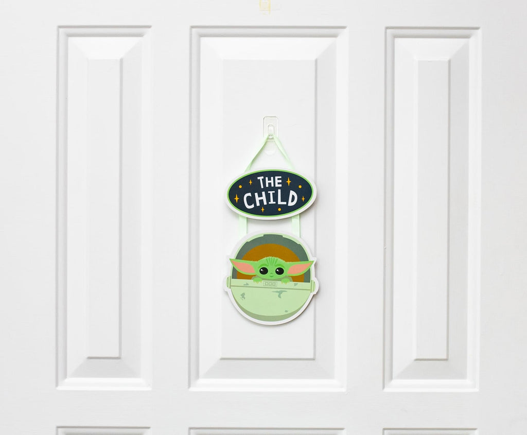 Star Wars: The Mandalorian The Child Hanging Sign Wall Art | 5 x 10 Inches