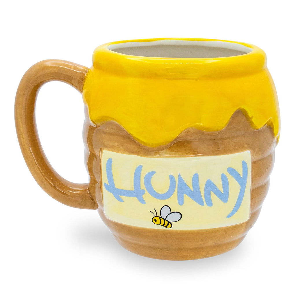 Disney Winnie the Pooh Honey Pot Sculpted Ceramic Mug | Holds 23 Ounces